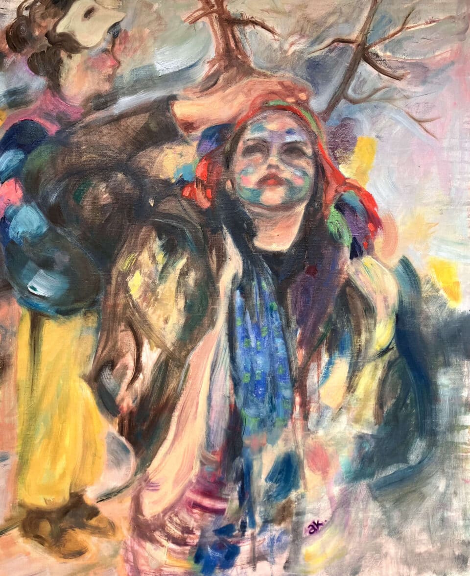 Maria, huile sur toile, 73x50 cm, 2023