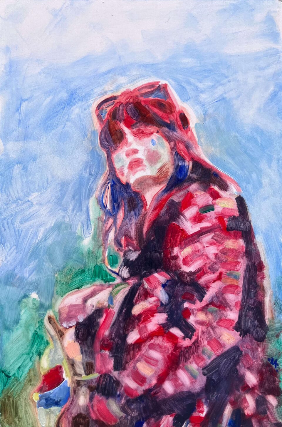 Petite Ada, huile sur panneau, 60x39,5 cm, 2024